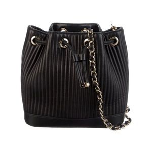 Henri Bendel Leather Drawstring Crossbody Bag